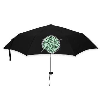 geschenkidee doggie tier lustig humor chihuahua - Regenschirm (klein) - Schwarz - Vorne