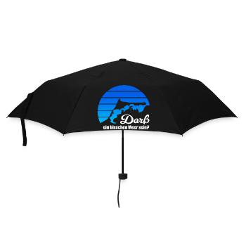 Darß ein bisschen Meer sein? Ostsee Fischland blau - Regenschirm (klein) - Schwarz - Vorne