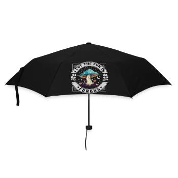 I put the Fun in Fungus - Regenschirm (klein) - Schwarz - Vorne