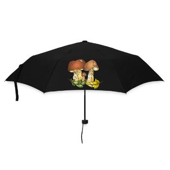 Pilze - Regenschirm (klein) - Schwarz - Vorne