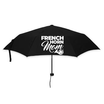 French Horn Mother - Umbrella (small) - black - Front