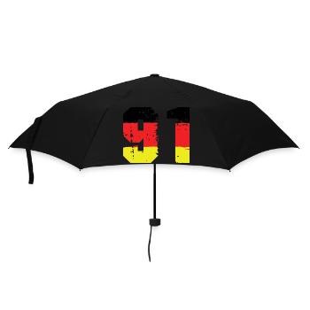 91 Number Germany Jersey - Umbrella (small) - black - Front