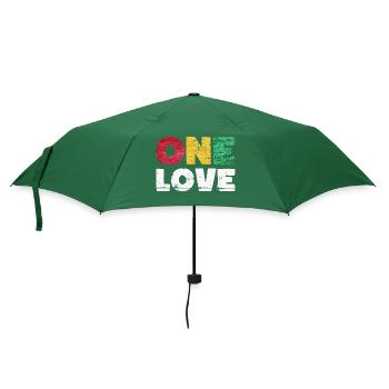 One Love Reggae Musique - Parapluie standard - vert bouteille - Devant