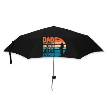 Dad The Man The Drone Pilot Legend RC Flight Quadc - Umbrella (small) - black - Front