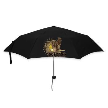 Vogel - Regenschirm (klein) - Schwarz - Vorne