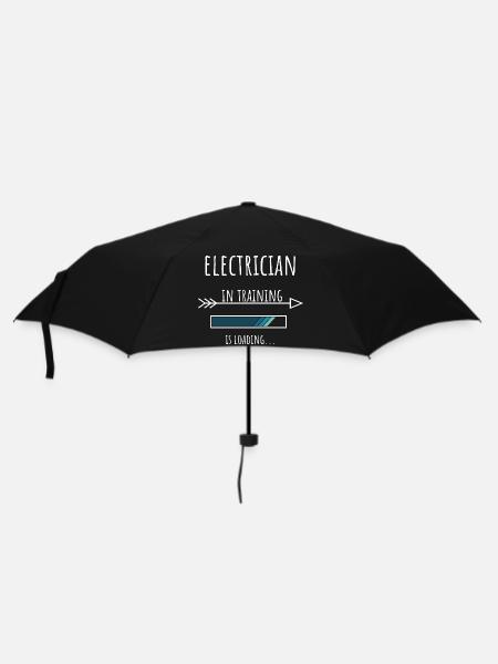 Electrician in Ausbildung Beruf Geschenk - Regenschirm (klein) - Schwarz