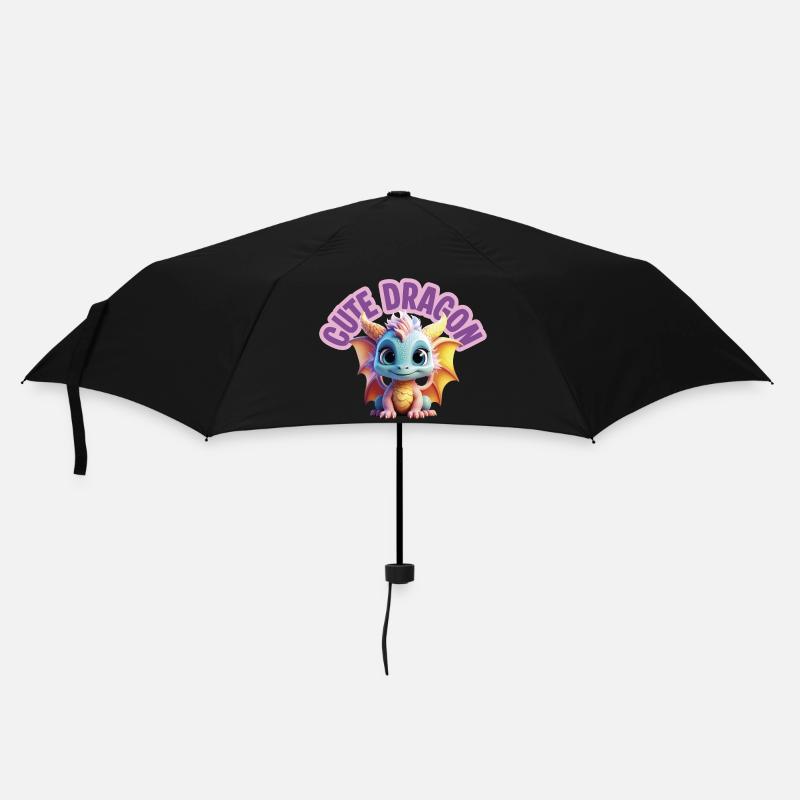 Cute Dragon - Umbrella (small) - black