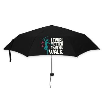 Baton Twirler Majorette Captain Squad Club - Umbrella (small) - black - Front
