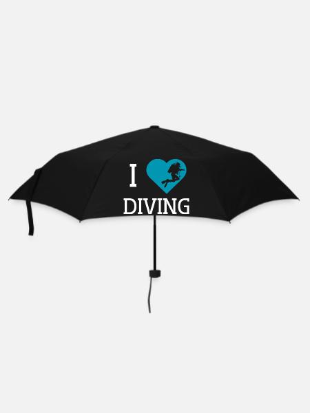 I love Diving T-Shirt - Umbrella (small) - black