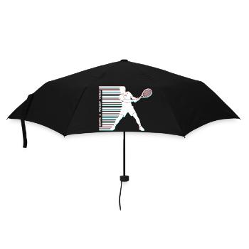 Tennis Glitch Barcode Sweat à capuche - Parapluie standard - noir - Devant