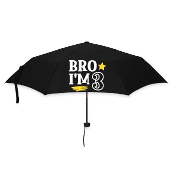 Frère j’ai 3 ans Drôle Cool Anniversaire - Parapluie standard - noir - Devant