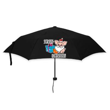 Happy Pig Nights with the Pig Night Man - Umbrella (small) - black - Front