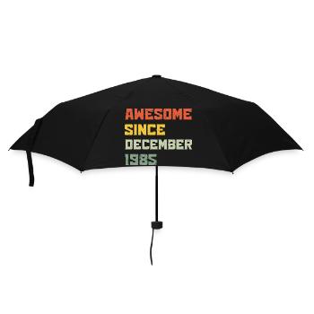 1985 Décembre Cadeau d’anniversaire Vintage Rétro - Parapluie standard - noir - Devant
