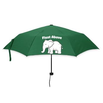 Float Above Elephant - Regenschirm (klein) - Flaschengrün - Vorne