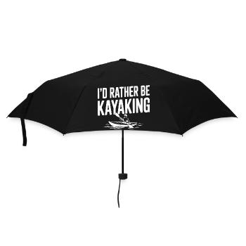 Ich würde lieber Kajak fahren - Regenschirm (klein) - Schwarz - Vorne