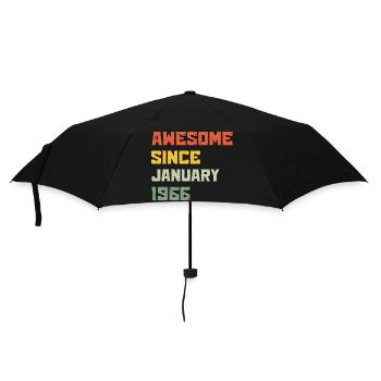 Großartig seit Januar 1966 Geburtstagsgeschenk - Regenschirm (klein) - Schwarz - Vorne