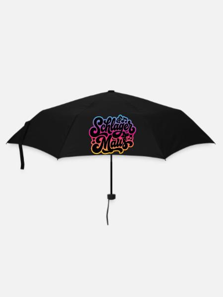Schlager Maus - Schlagermaus - Schlagermusik - Regenschirm (klein) - Schwarz
