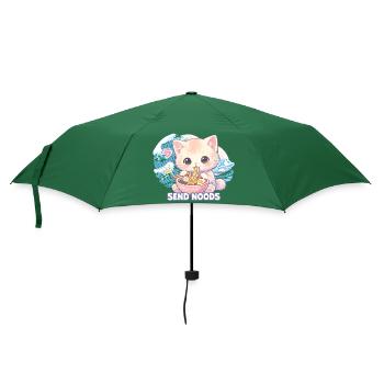 Ramen Cat Kanagawa - Umbrella (small) - bottlegreen - Front