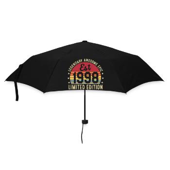 28th Anniversary - Vintage Gift 1998 - Umbrella (small) - black - Front
