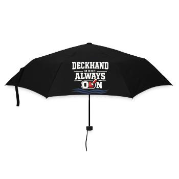Seamanship Gift for Deckhand Ocean Work - Umbrella (small) - black - Front
