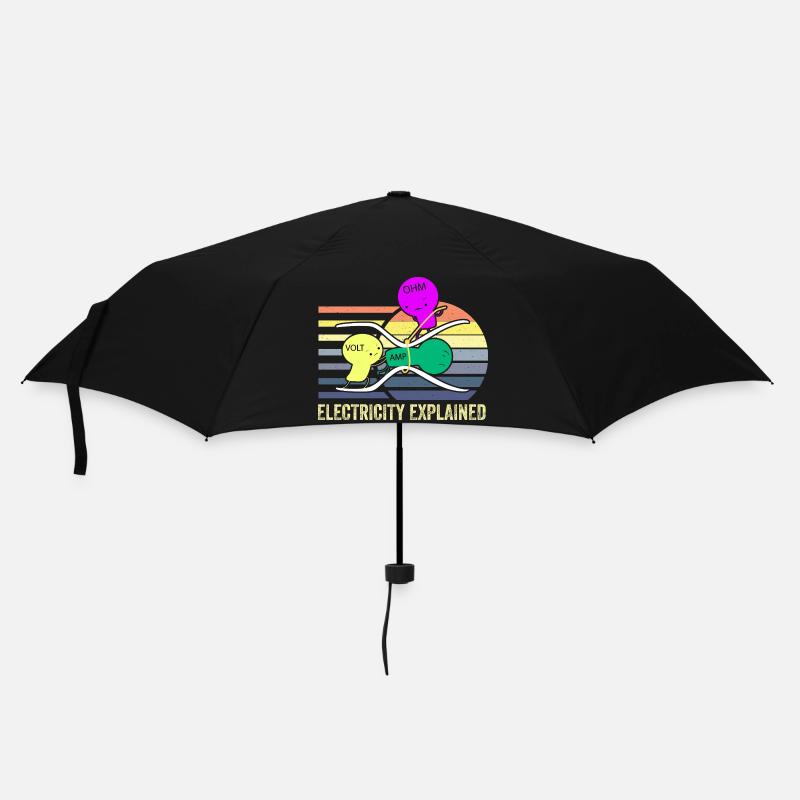 Elektrizitätstrio: Ohm Amp Volt - Regenschirm (klein) - Schwarz