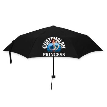 Guatemala Flagge T-Shirt Stolz & Heimat Chapín - Regenschirm (klein) - Schwarz - Vorne