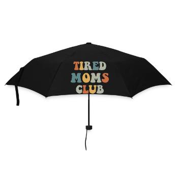 Tired Moms Club Retro Typography - Umbrella (small) - black - Front
