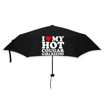 J’aime ma copine cougar sexy - Parapluie standard - noir - Devant