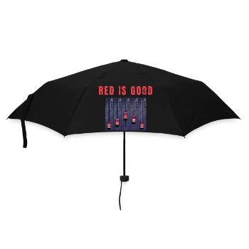 Red ist gut – Humor, Musikproduzent, DAW, DJ - Regenschirm (klein) - Schwarz - Vorne