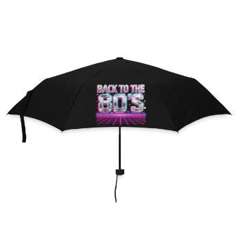 Retour à la grille néon des années 80 - Parapluie standard - noir - Devant