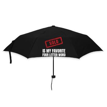 Real Estate Agent Realtor Home Seller Marketing - Umbrella (small) - black - Front