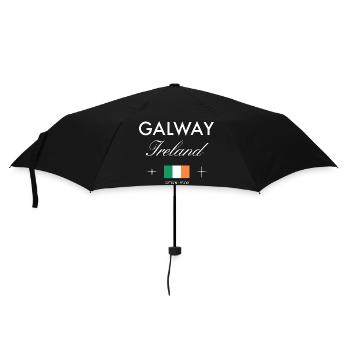 Galway Ireland Coordinates Travel Souvenir - Umbrella (small) - black - Front