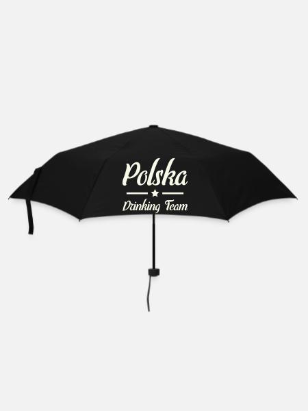 Polska Drinking Team Emblem - Regenschirm (klein) - Schwarz