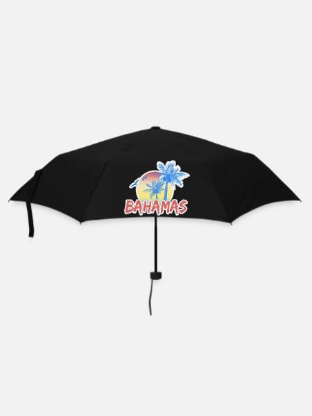 Bahamas - Regenschirm (klein) - Schwarz