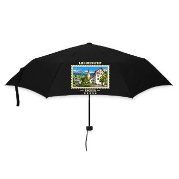 Liechtenstein Eschen Vintage Reisemarke - Regenschirm (klein) - Schwarz - Vorne