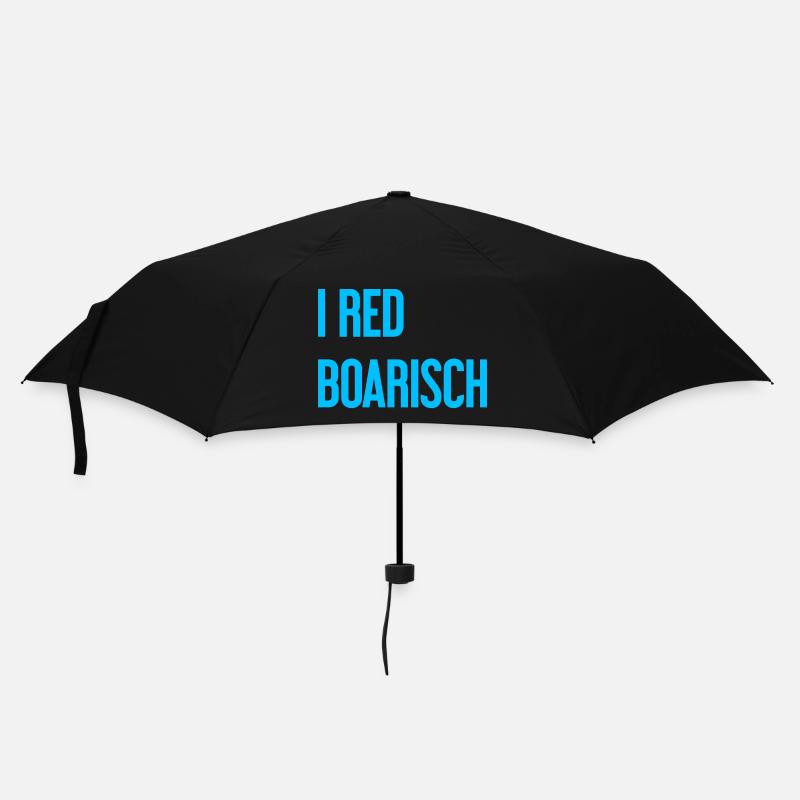 I red boarisch - Regenschirm (klein) - Schwarz