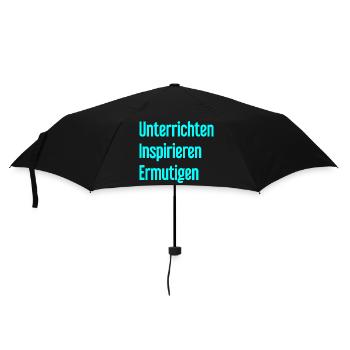 Unterrichten Inspirieren Ermutigen - Regenschirm (klein) - Schwarz - Vorne