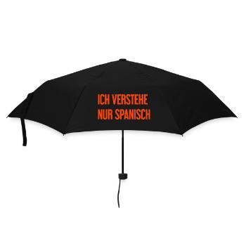 Je ne comprends que l’espagnol - Parapluie standard - noir - Devant