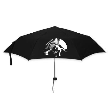 Mountain Climber Nature Adventure - Umbrella (small) - black - Front