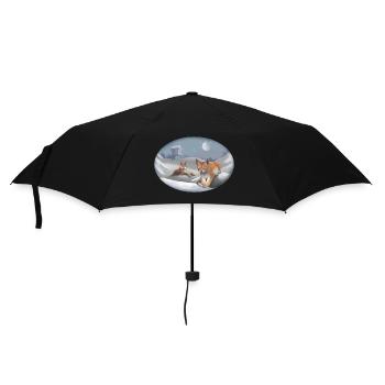 Lynx and Snow - Cat - Pet Animals - Umbrella (small) - black - Front