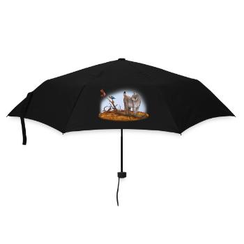 Lynx in Nature - Cat - Cat Family - Umbrella (small) - black - Front