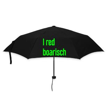 I boarisch rouge - Parapluie standard - noir - Devant