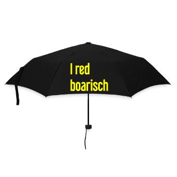 I boarisch rouge - Parapluie standard - noir - Devant