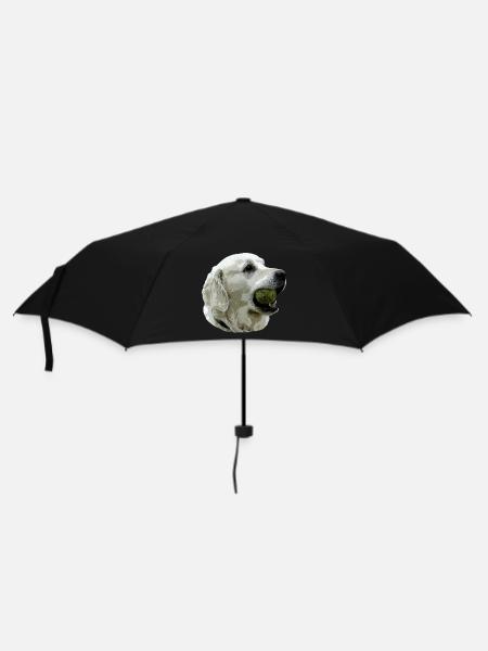 Labrador avec la bille - Parapluie standard - noir