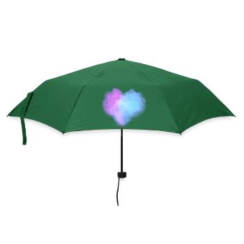 Nuages en forme de cœur - Parapluie standard - vert bouteille - Devant