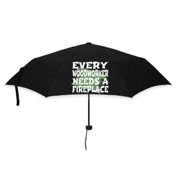 travail forestier forestier marteau-piqueur en bois citation amusante - Parapluie standard - noir - Devant