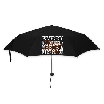 carpenter hoodies and sweatshirts chainsaw grab - Umbrella (small) - black - Front