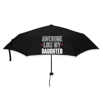 Großartig wie meine Tochter - Regenschirm (klein) - Schwarz - Vorne