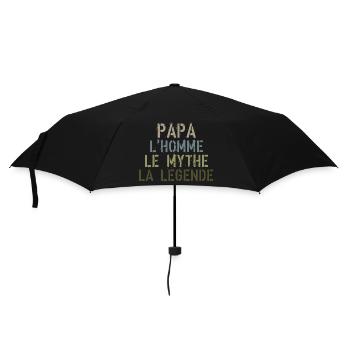 Papa l'Homme le Mythe la Légende - Parapluie standard - noir - Devant