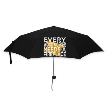 statement gift joke aaron carpenter tshirts tree - Umbrella (small) - black - Front